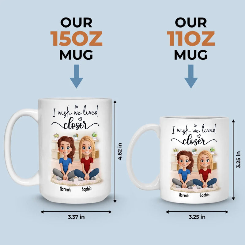 You’re Always With Me In Spirit - Bestie Personalized Custom Mug - Gift For Best Friends, BFF, Sister