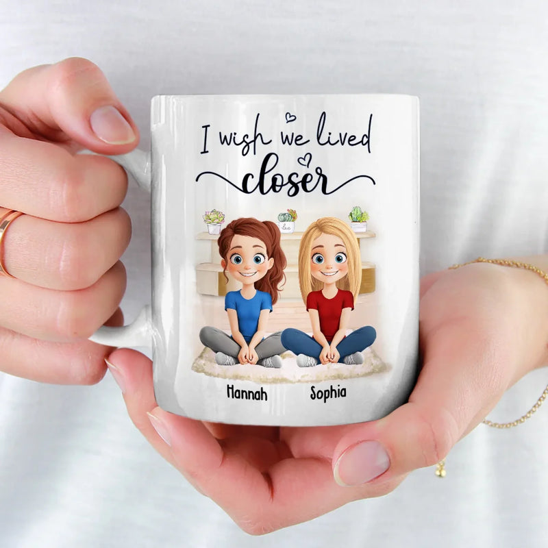 You’re Always With Me In Spirit - Bestie Personalized Custom Mug - Gift For Best Friends, BFF, Sister