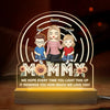 To Our Family, You Are The World - Family  Personalized Custom Shaped Acrylic LED Light - Mother's Day, Gift For Mom