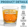 Miles Can't Break Family Ties - Family Personalized Custom Square Whiskey Glass - Gift For Family Members