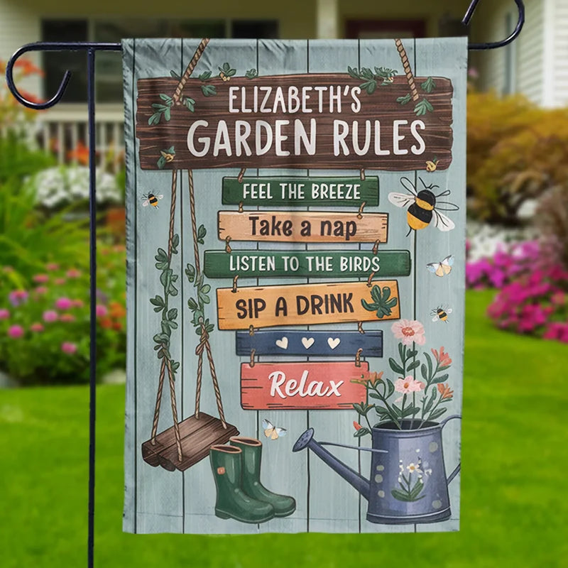 Feel The Breeze - Family Personalized Custom Flag - Gift For Yourself, Best Friends, Siblings, Family Members