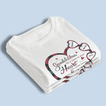 Forever In Grandmother's Heart - Family Personalized Custom Unisex T-shirt, Premium T-shirt, Hoodie - Gift For Grandma, Grandpa