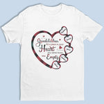 Forever In Grandmother's Heart - Family Personalized Custom Unisex T-shirt, Premium T-shirt, Hoodie - Gift For Grandma, Grandpa