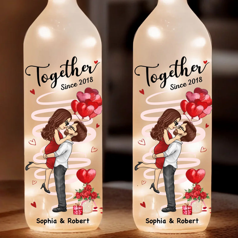 You’re My Happily Ever After - Couple Personalized Custom Bottle Lamp - Gift For Husband Wife, Anniversary