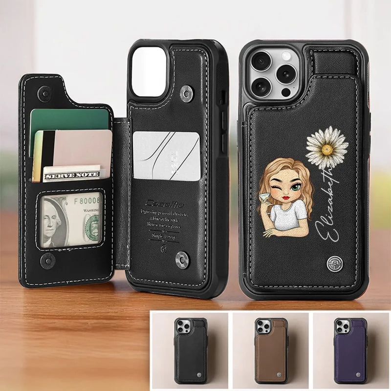 You Deserve Your Own Kindness - Family Personalized Custom Leather Flip Wallet Phone Case - Gift For Yourself, Best Friends, Siblings, Family Members