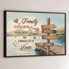 Each Moment Together Is A Piece Of Our Story - Family Personalized Custom Horizontal Poster - Gift For Family Members