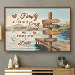Each Moment Together Is A Piece Of Our Story - Family Personalized Custom Horizontal Poster - Gift For Family