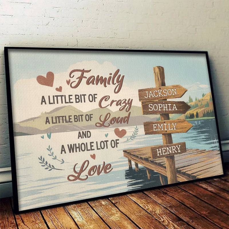 Each Moment Together Is A Piece Of Our Story - Family Personalized Custom Horizontal Poster - Gift For Family Members