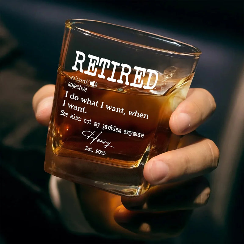 Thank Your Coworkers With A Personal Touch - Coworker Personalized Custom Square Whiskey Glass - Appreciation, Retirement Gift For Coworkers, Work Friends, Colleagues