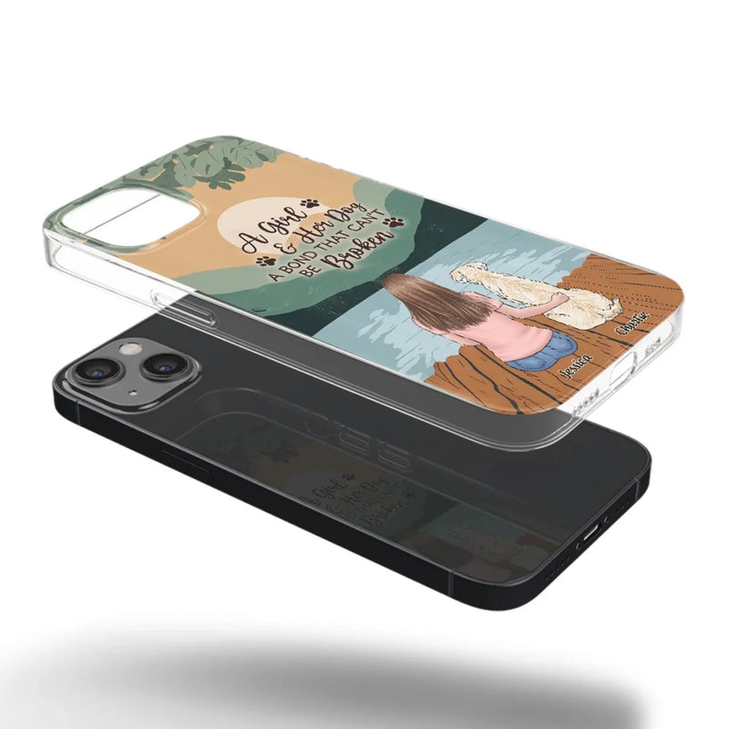 A Heart Full Of Paws - Dog Personalized Custom Clear Phone Case - Gift For Pet Owners, Pet Lovers