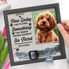 Custom Photo Something That Makes Saying Goodbye So Hard - Memorial Personalized Custom Pet Loss Sign, Collar Frame - Sympathy Gift For Pet Owners, Pet Lovers
