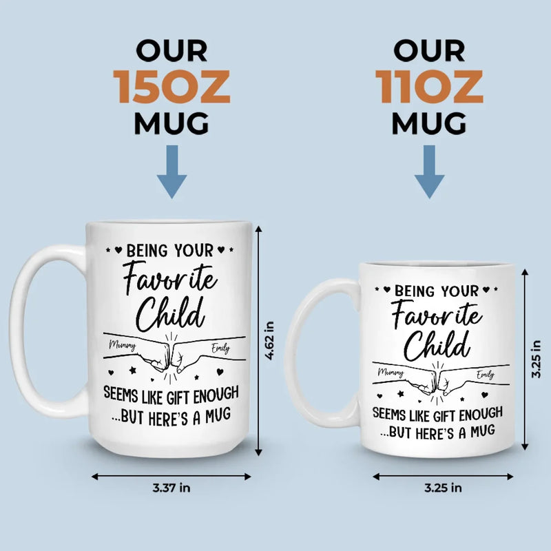 Fist Bumping Our Way Through Life, Together - Family Personalized Custom Mug - Gift For Mom, Daughter, Son