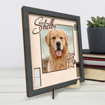 Custom Photo Your Spirit Will Always Be With Me - Memorial Personalized Custom Pet Loss Sign, Collar Frame - Sympathy Gift For Dog Lovers, Pet Owners