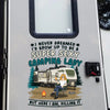 Work Hard, Camp Harder - Camping Personalized Custom RV Decal - Gift For Yourself, Best Friends, Siblings, Family Members, Camping Lovers