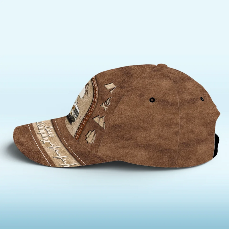 Home Is Where You Pitch It - Camping Personalized Custom Hat, All Over Print Classic Cap - Gift For Camping Lovers
