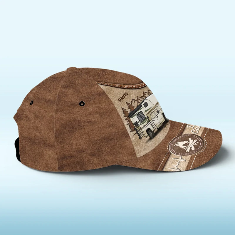 Home Is Where You Pitch It - Camping Personalized Custom Hat, All Over Print Classic Cap - Gift For Camping Lovers