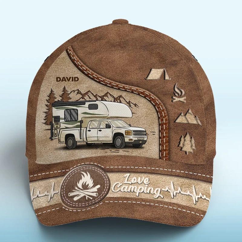 Home Is Where You Pitch It - Camping Personalized Custom Hat, All Over Print Classic Cap - Gift For Camping Lovers