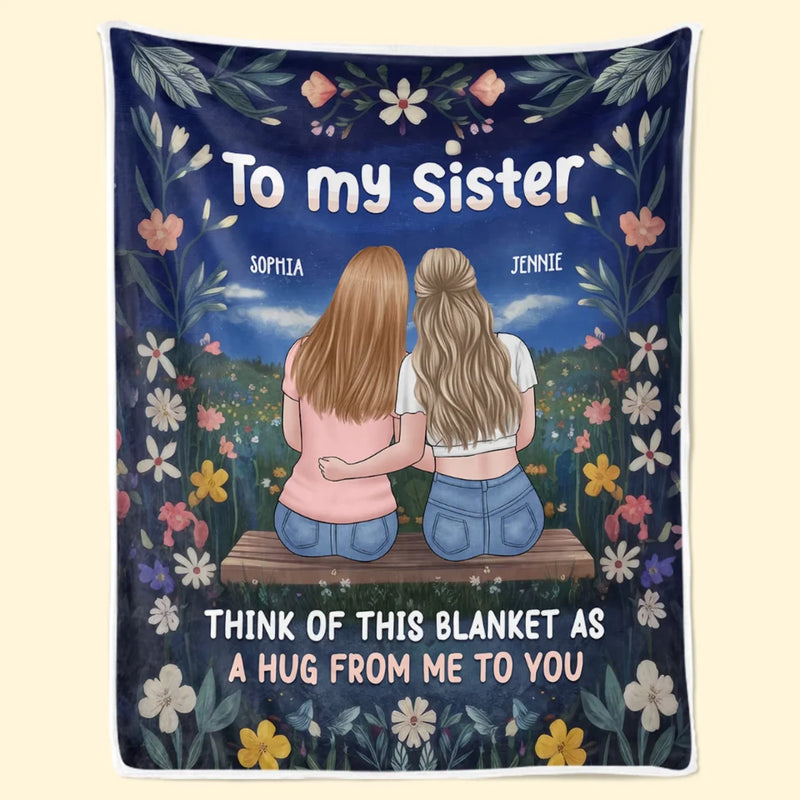 You Are My Light In The Dark - Bestie Personalized Custom Blanket - Gift For Best Friends, BFF, Sisters