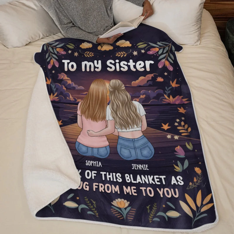 Besties Make The Good Times Unforgettable - Bestie Personalized Custom Blanket - Gift For Best Friends, BFF, Sisters