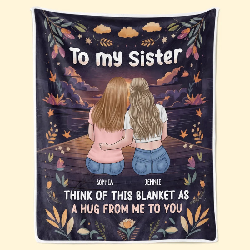 Besties Make The Good Times Unforgettable - Bestie Personalized Custom Blanket - Gift For Best Friends, BFF, Sisters