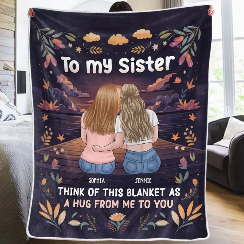 Besties Make The Good Times Unforgettable - Bestie Personalized Custom Blanket - Gift For Best Friends, BFF, Sisters