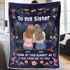Perfect For Celebrating The Friend Who Lights Up Your Life - Bestie Personalized Custom Blanket - Gift For Best Friends, BFF, Sisters