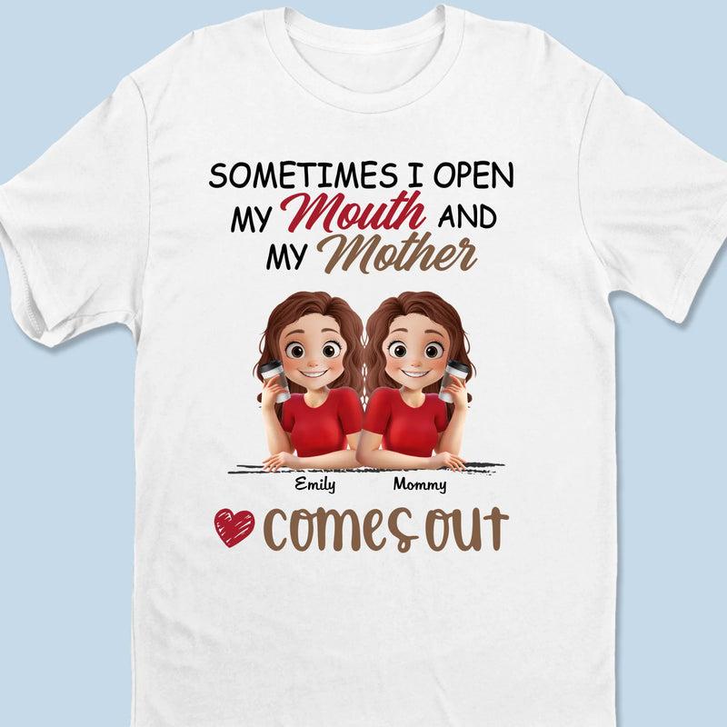Like Mother Like Daughter - Family Personalized Custom Unisex T-shirt, Premium T-shirt, Hoodie - Mother's Day, Gift For Mom, Daughter