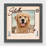 Custom Photo Your Spirit Will Always Be With Me - Memorial Personalized Custom Pet Loss Sign, Collar Frame - Sympathy Gift For Dog Lovers, Pet Owners