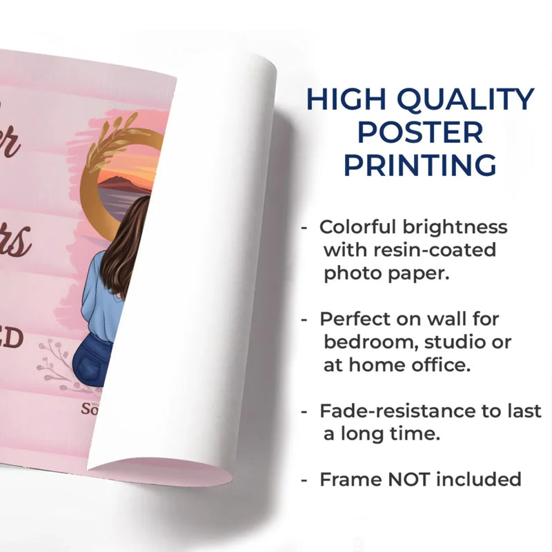 Because Family Is The Heart Of Every Home - Family Personalized Custom Horizontal Poster - Mother's Day, Gift For Mom, Grandma, Daughter