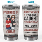 Double Trouble, Twice The Fun - Bestie Personalized Custom Tumbler -  Gift For BFF, Best Friends, Sisters
