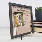 Custom Photo A Piece Of My Heart Is With You - Memorial Personalized Custom Pet Loss Sign, Collar Frame - Sympathy Gift For Dog Lovers, Pet Owners