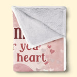 Grandma’s Love Is Forever In My Heart - Family Personalized Custom Blanket - Gift For Grandma