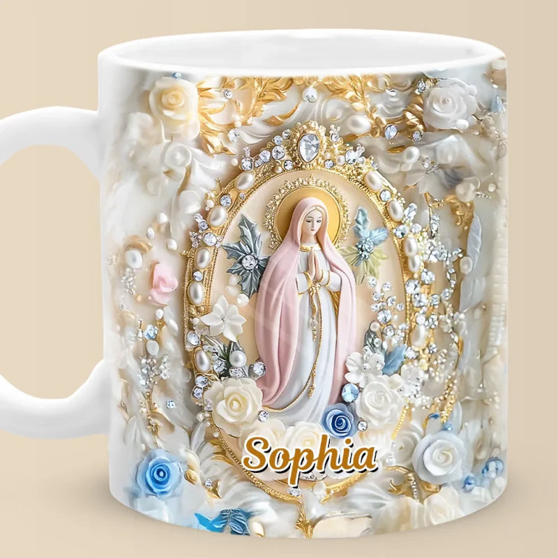 Faith And Love, Always - Family Personalized Custom 3D Inflated Effect Printed Mug - Gift For Yourself, Best Friends, Siblings, Family Members