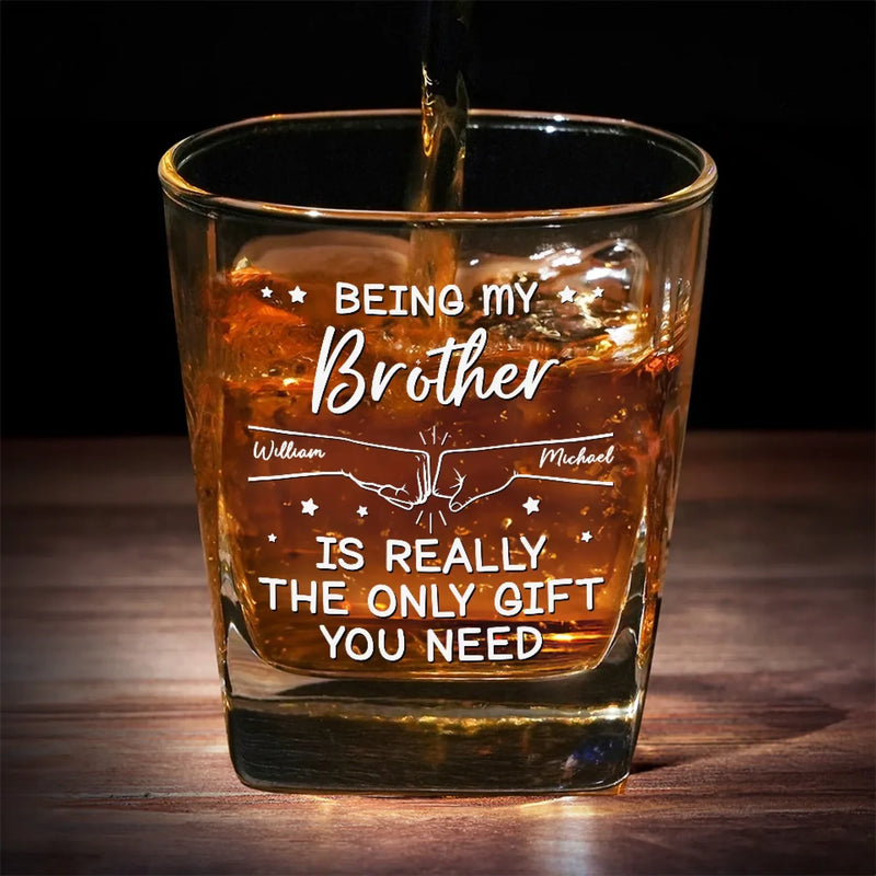 Cousins By Blood, Best Friends By Choice - Family Personalized Custom Square Whiskey Glass - Gift For Family Members