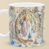 Faith And Love, Always - Family Personalized Custom 3D Inflated Effect Printed Mug - Gift For Yourself, Best Friends, Siblings, Family Members