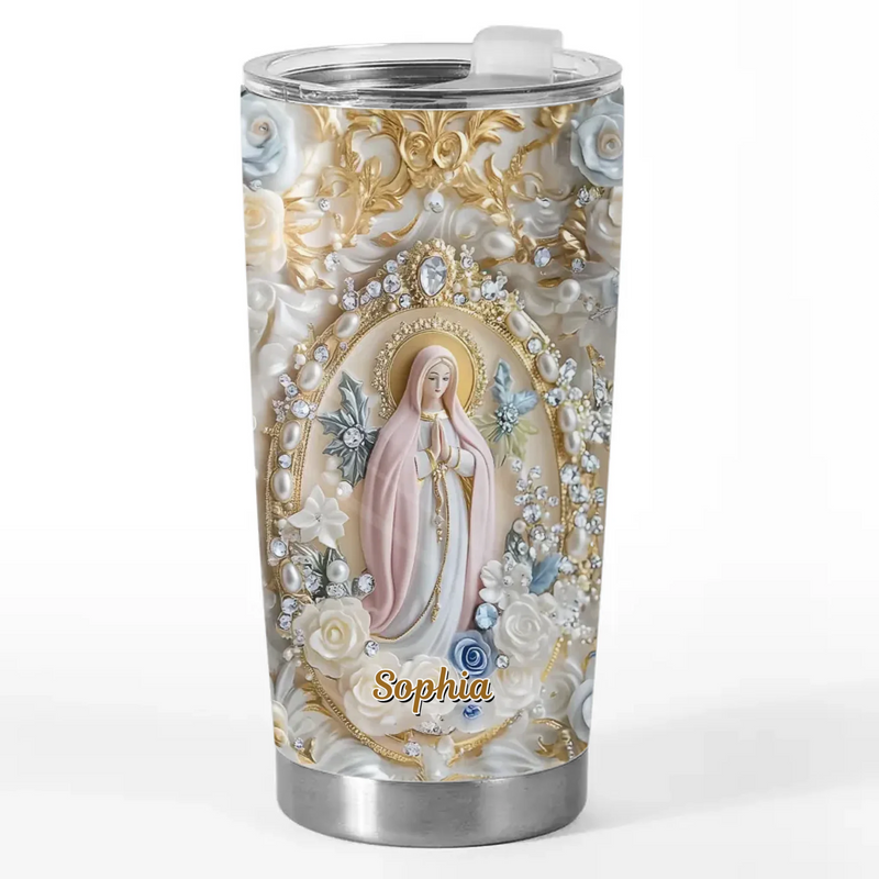 My Heart Finds Peace - Family Personalized Custom 3D Inflated Effect Printed Tumbler - Gift For Yourself, Best Friends, Siblings, Family Members