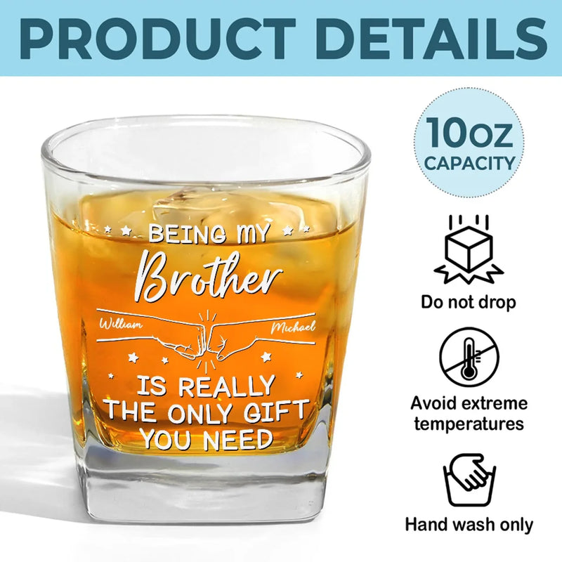 Cousins By Blood, Best Friends By Choice - Family Personalized Custom Square Whiskey Glass - Gift For Family Members
