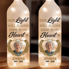 Custom Photo Your Light Will Always Shine In My Heart - Memorial Personalized Custom Bottle Lamp - Sympathy Gift For Family Members