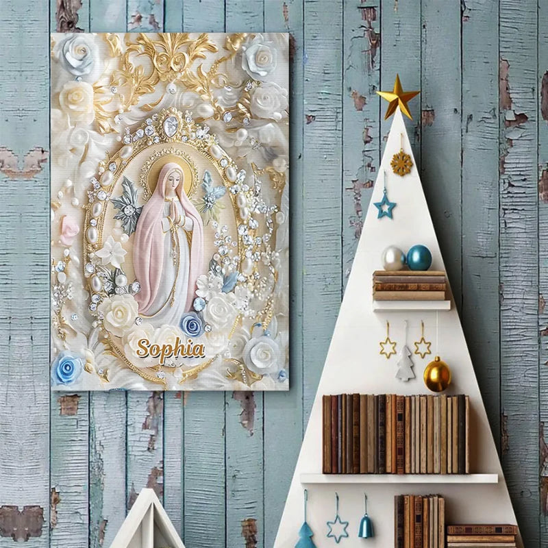 With Love Comes Faith - Family Personalized Custom Vertical Poster - Gift For Yourself, Best Friends, Siblings, Family Members
