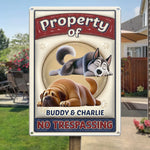 Property Of My Fluffy Boss - Dog Personalized Custom 3D Inflated Effect Printed Home Decor Metal Sign - House Warming Gift For Dog Lovers, Pet Owners