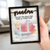 Home Is Where Your Grandma Is - Family Personalized Custom 2-Layered Wooden Plaque With Stand - Mother's Day, Gift For Mom, Grandma