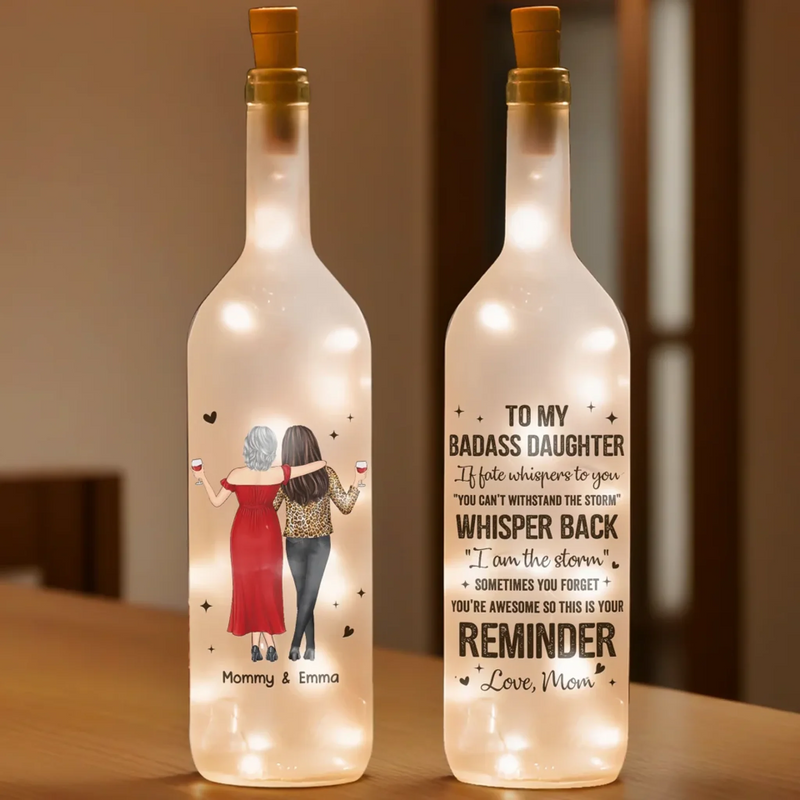 I’ll Always Remind You - Family Personalized Custom Bottle Lamp - Gift For Mom, Daughter