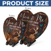 Let Your Love Stand The Test Of Time - Couple Personalized Custom Heart Shaped Stone With Stand - Gift For Husband Wife, Anniversary