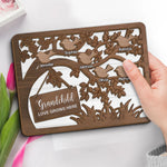 Grandma’s Love Is The Sweetest Gift - Family Personalized Custom 2-Layered Wooden Plaque With Stand - Gift For Mom, Grandma