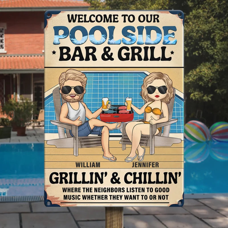 Perfect For Adding A Personal Touch To Your Space - Couple Personalized Custom Home Decor Metal Sign - Gift For Yourself, Husband Wife, Best Friends, Family Members