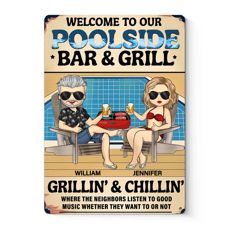Perfect For Adding A Personal Touch To Your Space - Couple Personalized Custom Home Decor Metal Sign - Gift For Yourself, Husband Wife, Best Friends, Family Members