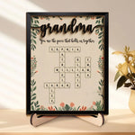A Grandma’s Love Is Timeless And Unconditional - Family Personalized Custom 2-Layered Wooden Plaque With Stand - Mother's Day Gift For Grandma, Mom