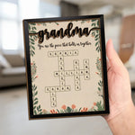 A Grandma’s Love Is Timeless And Unconditional - Family Personalized Custom 2-Layered Wooden Plaque With Stand - Mother's Day Gift For Grandma, Mom