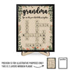 A Grandma’s Love Is Timeless And Unconditional - Family Personalized Custom 2-Layered Wooden Plaque With Stand - Mother's Day Gift For Mom, Grandma