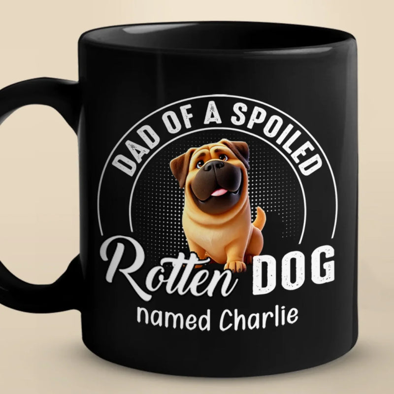 Fur, Chaos, And A Whole Lot Of Attitude - Dog & Cat Personalized Custom Black Mug - Gift For Pet Owners, Pet Lovers